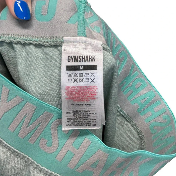 Gymshark Flex Low Rise Leggings‎ in Green Size Medium - Picture 7 of 8